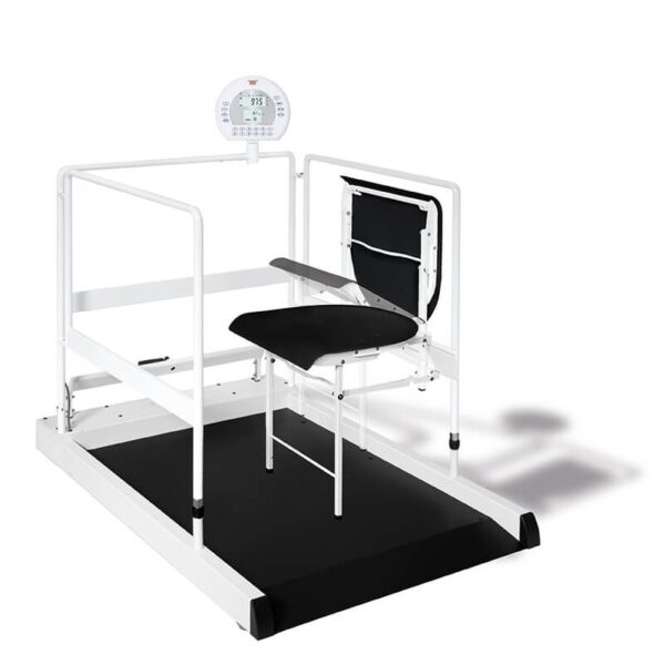 WEIGHING PLATFORM WITH SEAT UP TO 300KG ON WHEELS