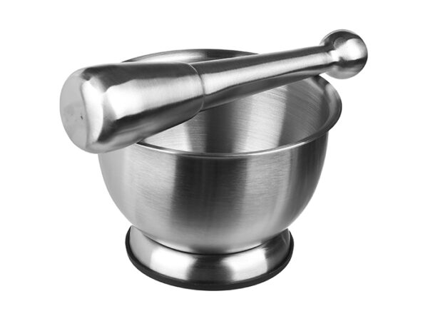 PESTLE AND MORTAR STAINLESS STEEL