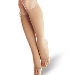 KNEE HIGH COMP STOCKINGS SZ II OPEN TOES