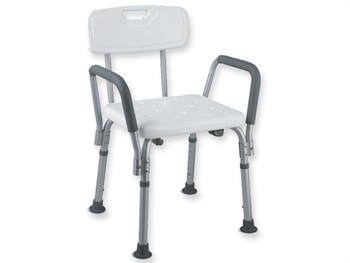 SHOWER  CHAIR WITH BACKREST AND ARMREST