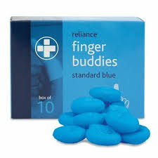FINGER COT BLUE BOX OF 10