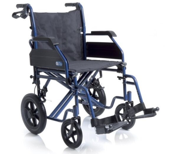 WHEELCHAIR TRANSIT 18INCH MAX 150KG FOLD BACK
