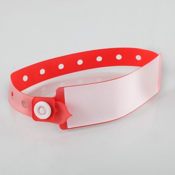 ID BRACELET RED WITH CARD INSERT TYPE