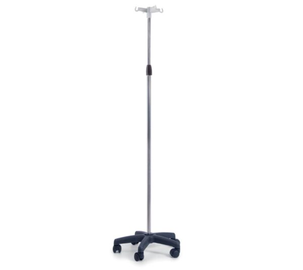 IV POLE 4 HOOKS 5 WHEELS S.S TELESCOPIC
