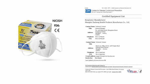 MASK N95 FDA CE APPROVED