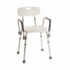 SHOWER CHAIR ALUM ADJUST ARMS AND HEIGHT