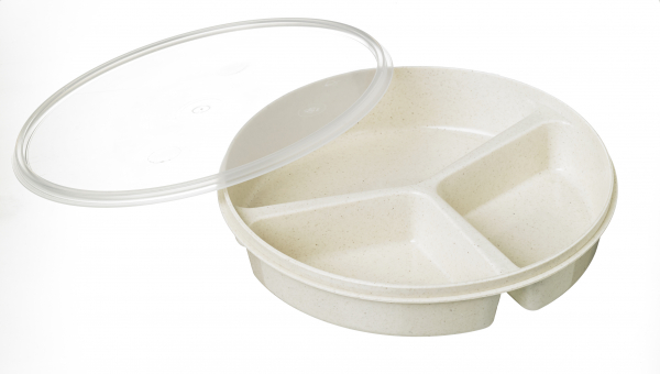 DISH PARTITION SCOOP WITH LID