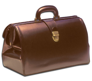 DOCTOR'S LEATHERBAG CHESTNUT COLOUR