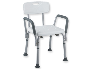 SHOWER CHAIR WITH BACKREST AND ARMREST