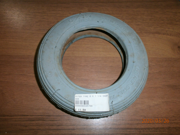 TYRE OUTER 6 X 1 1/4 INCH