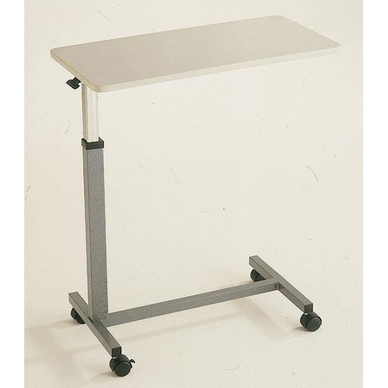 TABLE GREY WITH CASTORS FOR HOSPITAL BED